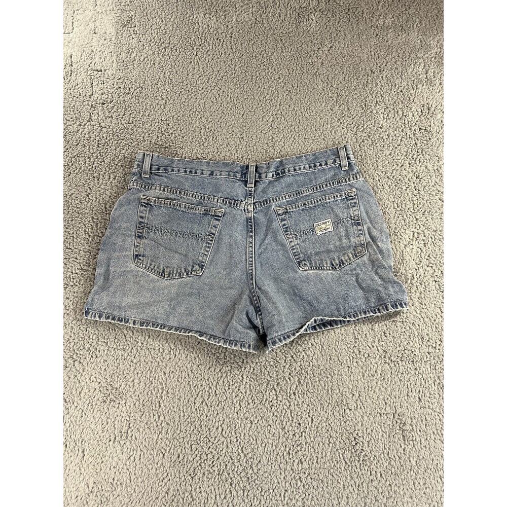 Vintage Old Navy Blue Jean Shorts Womens 18 Y2K Retro 90s High Rise Denim